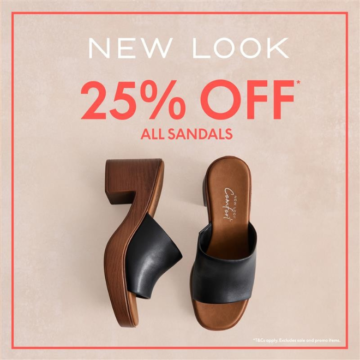AAMQH 25% Off Sandals at New Look