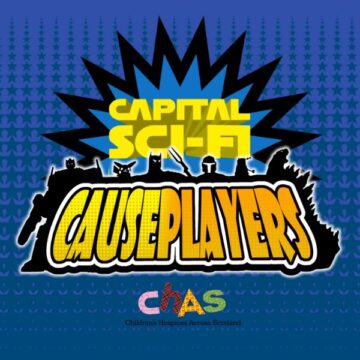 Capital Sci-Fi Causeplayers in a comic book font